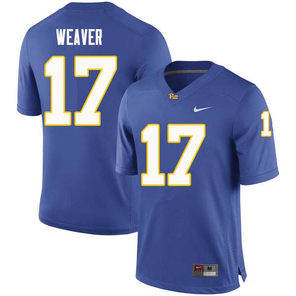 Men #17 Rashad Weaver Pittsburgh Panthers College Football Jerseys Sale-Royal